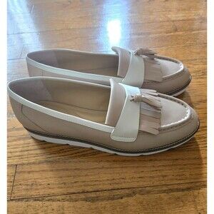 Talbots Liz Tassel Nappa Platform Leather Loafers Office Career Size 8.5M New
